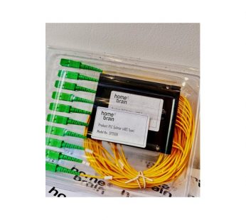 2*8 PLC Splitter 100*80*10mm Plastic Box Package 2.0mm 1.5m G.657A1 Fiber